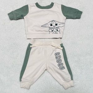 Baby Gap Star Wars Baby Yoda Sweatsuit 0-3 Months Ships Today!